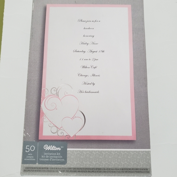DIY Wilton Wedding Invitation Kit - Picture 1 of 4